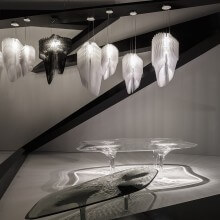 Slamp Aria black fade pendant lamp - Agof Store